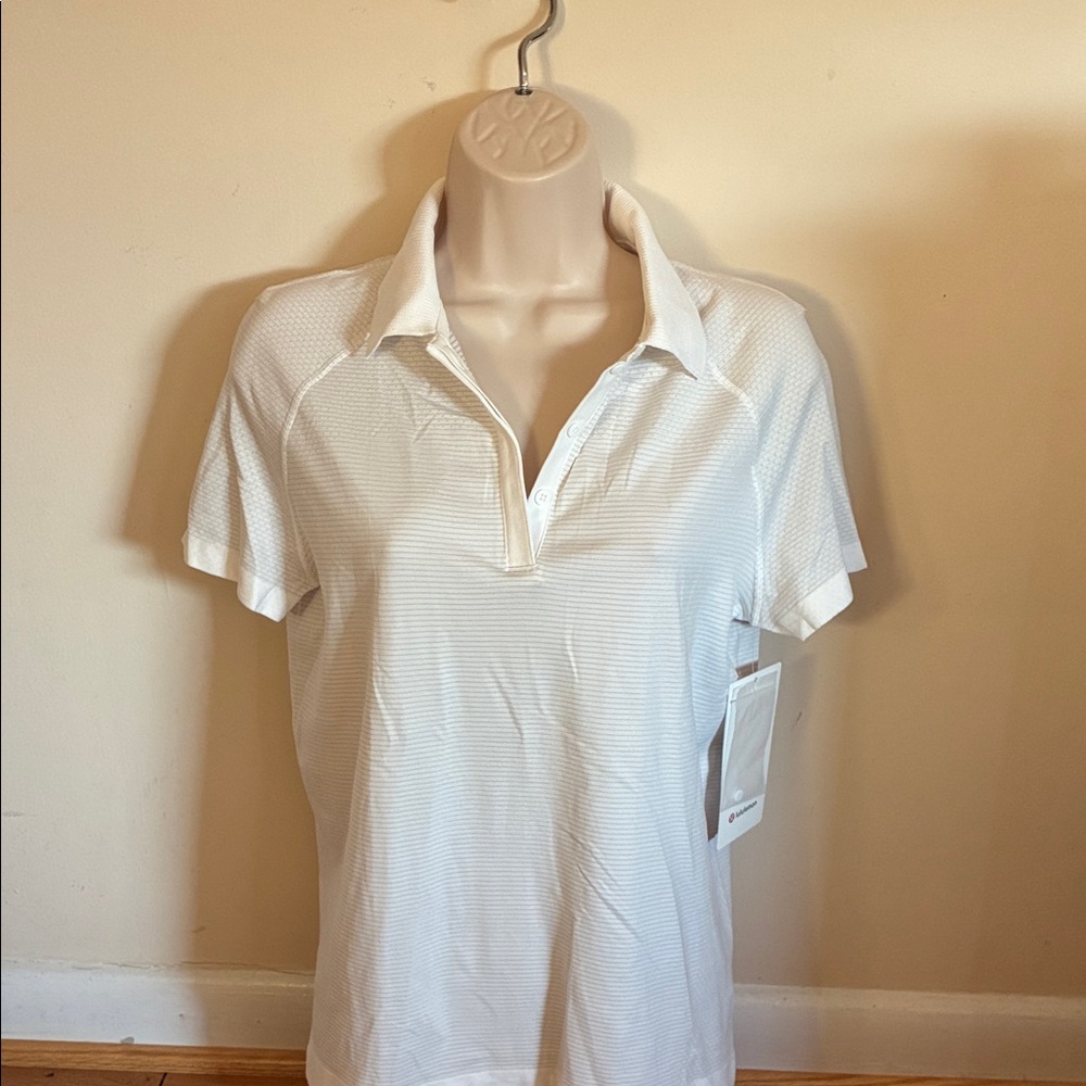 lululemon athletica White Button-Up Top